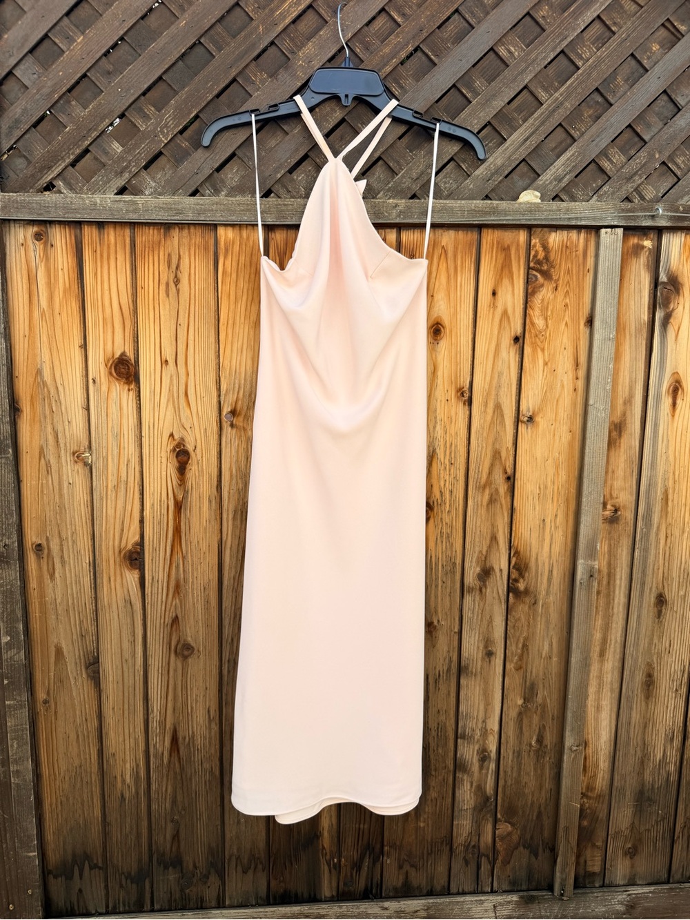 Amanda Uprichard Elegant Women's Slip Dress in Pale Blush